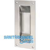 MARCHESI Schiebet�rmuschel eckig, 90 x 200, f. Schrauben M5, Edelstahl matt