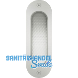 Schiebet�rmuschel FSB 4212 oval,40x120 mm,ungelocht,Aluminium silber eloxiert