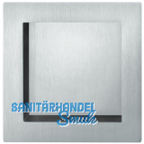 Schiebet�rmuschel FSB 4253 eckig, offen, Edelstahl feinmatt