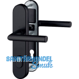 Sicherheits-Dr�ckergarnitur AMSTERDAM, PZ88, T�rst�rke 42-52 mm, RC3, schwarz