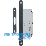 HOPPE Schiebet�rschloss mit Bogenriegel, WC, DM 50, rund, Messing schwarz matt