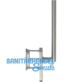 HOPPE Hebeschiebegarnitur AMSTERDAM mit Muschelgriff UG, L 285 mm,Edelstahl matt