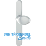 Knopfschild au�en - fest PZ92, verdeckt geschraubt, Aluminium silber eloxiert