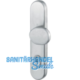 Sicherheits-Knopflangschild PZ88, mit Kernziehschutz, Edelstahl matt