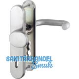 SH-Wechselgarnitur PARIS auf LS PZ92, 67-77, SST 8, ohne Kzs., Edelstahl matt