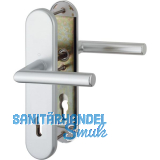 Sicherheits-Dr�ckergarnitur AMSTERDAM, PZ88, RC2, silber eloxiert