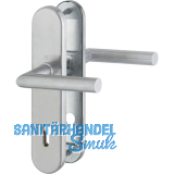 SH-Dr�ckergarnitur AMSTERDAM Langschild PZ88, RC2, ohne Kernziehschutz,Edelstahl