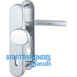 Sicherheits-Wechselgarnitur AMSTERDAM, PZ88, RC2, silber eloxiert