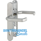 Dr�ckergarnitur LIVERPOOL - Schmalschild PZ, wahlweise, Edelstahl matt