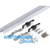 HELM 53 Beschlagset Wand Holz 50 kg Laufschiene L=2100 mm silber