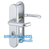 SH-Dr�ckergarnitur PARIS-auf Schild PZ72, 37-47, mit Kzs., silber elox