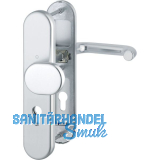 SH-Wechselgarnitur PARIS-auf Schild PZ72, 37-47, ohne Kzs., silber elox