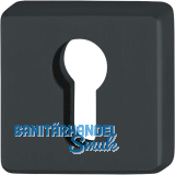 HOPPE Zylinderrosette innen eckig PZ, Edelstahl schwarz matt