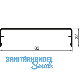 THYSSENKRUPP Syprotech Klipsabdeckung 83/22 Alu blank L=7000 mm