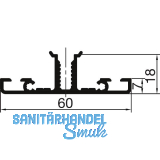 THYSSENKRUPP Syprotech Sprossenprofil 60/7 nicht tragend, L=6000 mm, Alu blank