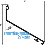 THYSSENKRUPP Syprotech Wandanschlussprofil Easyline, L=6000 mm, Alu blank