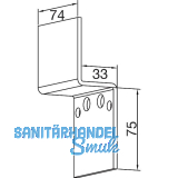 THYSSENKRUPP Syprotech Glashalter f�r Sprossenprofil 60/60, Alu blank