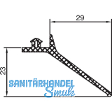 THYSSENKRUPP Syprotech Wandanschlussdichtung Easyline, EPDM coex/wei�