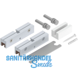 HELM 53 Glasklemmst�ck-Set ESG 8 mm H-22 mm silber