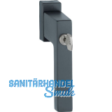 HOPPE Fenstergriff TOULON Sperrzylinder TBT, VK 7x37 mm, schwarz matt
