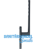 HOPPE Hebeschiebet�rgriff TOULON innen UG, L�nge 253, Aluminium schwarz matt