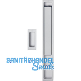 HOPPE Hebeschiebegarnitur AUSTIN Muschelgriff, Aluminium edelstahlfarbig matt