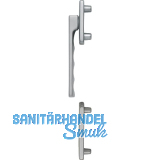 HOPPE Fenstergriff-Halbgarnitur TOULON au�en flach, Aluminium Edelstahl Effekt