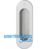 HOPPE Hebeschiebet�rmuschel OMEGA au�en oval, Aluminium edelstahlfarbig matt