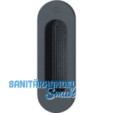 HOPPE Hebeschiebet�rmuschel OMEGA au�en oval, Aluminium schwarz matt