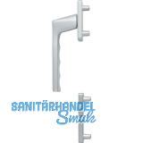 HOPPE Fenstergriff-Halbgarnitur TOULON au�en hoch, Aluminium silber eloxiert