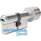 ABUS Knaufzylinder X12R, verschiedensperrend, 40/K35, vernickelt matt