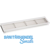 L�ftungsgitter f�r Zimmert�ren 454 x 90 mm TS 35-45 mm Kunststoff wei�