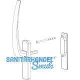 HAUTAU ATRIUM HS Griffgarnitur innen, TS 81-92 mm, Alu silber eloxiert