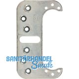 Befestigungsplatte zu T�rband Invisacta 120 3D, Stahl verzinkt