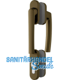 ROTO Balkont�rgriffgarnitur ROTOLINE niedrig, Aluminium mittelbronze eloxiert