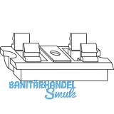 ROTO NT/NX Auflauf f�r Nutmontage Fl�gelteil Falzluft 12 mm grau