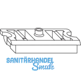 ROTO NT/NX Auflauf f�r Stulpmontage Fl�gelteil Falzluft 12 mm grau