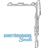 ROTO NT/NX Eckumlenkung Stulp oben mit Aussto� f�r 2-flg. Fenster silber