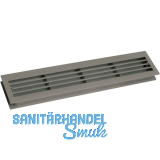 L�ftungsgitter f�r Zimmert�ren 454 x 90 mm TS 35-45 mm Kunststoff dunkelgrau