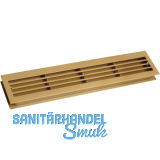 L�ftungsgitter f�r Zimmert�ren 454 x 90 mm TS 35-45 mm Kunststoff beige-braun