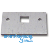 Reparaturschlie�blech f�r Einlegstange gerade, 80 x 50 mm, Stahl verzinkt