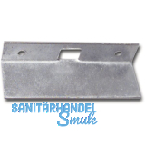 Reparaturschlie�blech f�r Einlegstange gekr�pft, 69 x 16 mm, Stahl verzinkt