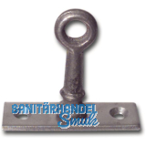 Aufspreizstangenkloben mit gerader Platte, Stahl blank