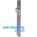 Fensterschienenriegel zum Einlassen, m. Schlie�blech, 300 mm, Stahl verzinkt