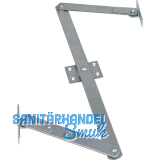 Oberlicht-Z-Schere, Angriffarm 150 mm, Mittelst�ck 350 mm, Stahl verzinkt