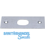 Riegelschlie�blech gerade, mit ovalem Loch, 75 x 26 mm, verzinkt