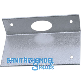Riegelschlie�blech abgewinkelt, mit ovalem Loch, 70 x 40 x 21 mm, verzinkt