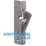 Fensterspreizel mit Eisenknopf, rechts, 45 mm, Stahl blank