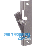 Fensterspreizel mit Eisenknopf, links, 50 mm, Stahl blank