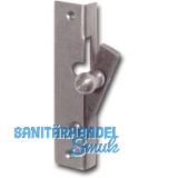 Fensterspreizel mit Messingknopf, rechts, 45 mm, Stahl blank